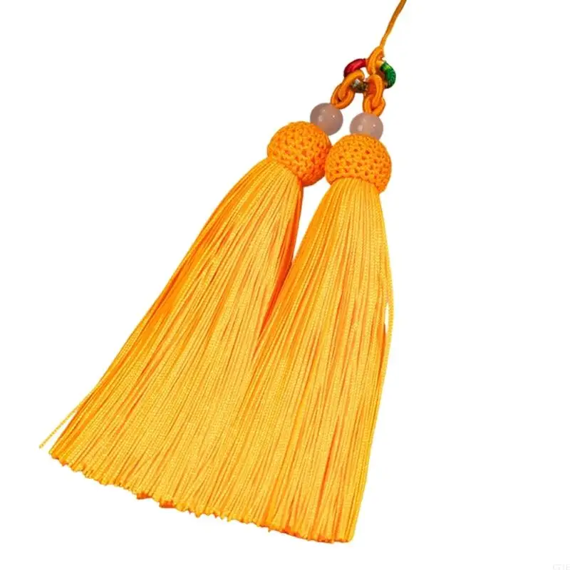  Trendy Double Tassels Accessory Polyester Silk Fringe Pendant For Keys Or Bags Sewing Curtain Accessories