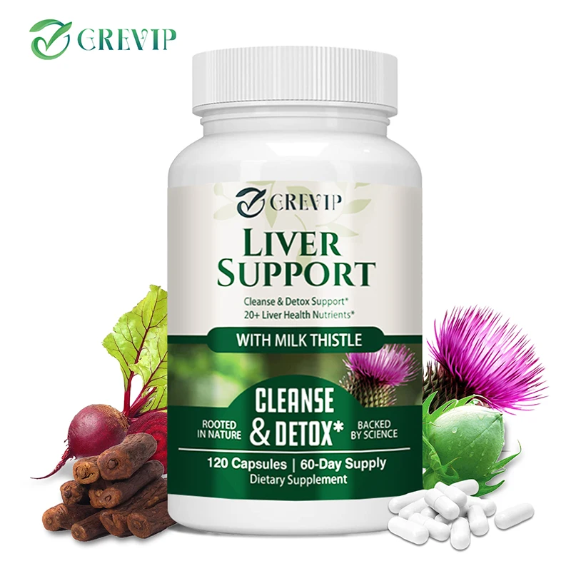 

Liver Support - with Milk Thistle, Artichoke, Dandelion Root - Liver Detoxification, Digestion Improvement, Antioxidant