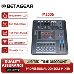 Betagear MD200 Console Mixer Professional Stage Performance DJ Mixer Link PC By Wifi Or Usb Digital Mixer