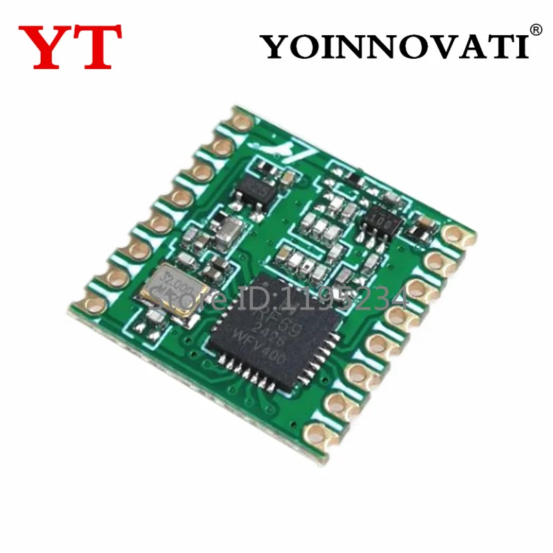 1pcs -10pcs RFM69HCW RFM69 433MHZ 915MHZ 868MHZ Wireless Transceiver Module 16*16mm