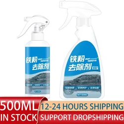 500ml Car Rust Remover Spray Metal Chrome Paint Cleaner Car Maintenance Iron Powder Cleaning Rust Remover Spray Liquid