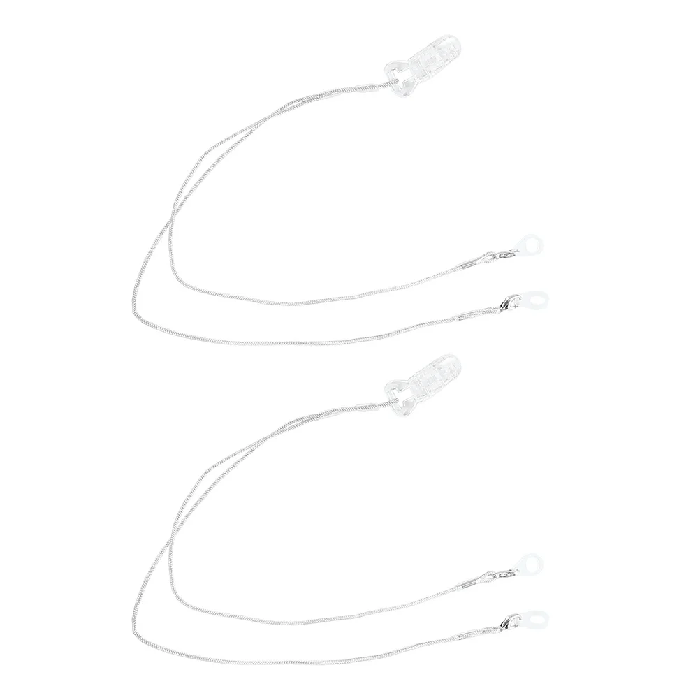 

2 комплекта, зажим для слуховых аппаратов, анти-потерянная веревка, прочный подвесной веревочный портативный держатель для пожилых людей, взрослых, детей, зажим для слуховых аппаратов