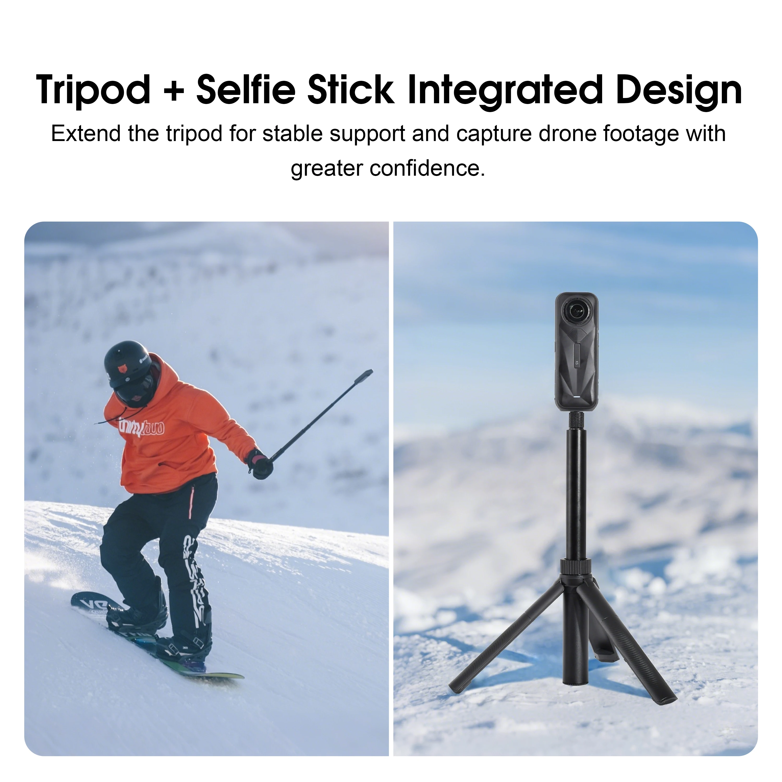 

Селфи-палка-трипод STARTRC с Bluetooth-пультом дистанционного управления для Insta360 X5/DJI Osmo 360 6 5/GoPro, аксессуары для видеоблогинга и фотосъемки