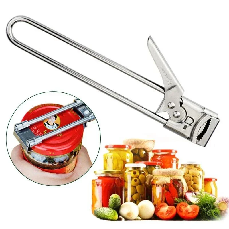 

FF96 Stainless Steel Restaurant Kitchen Camping Tool Effortless Multifunction Jar Opener Manual Adjustable Can Openers