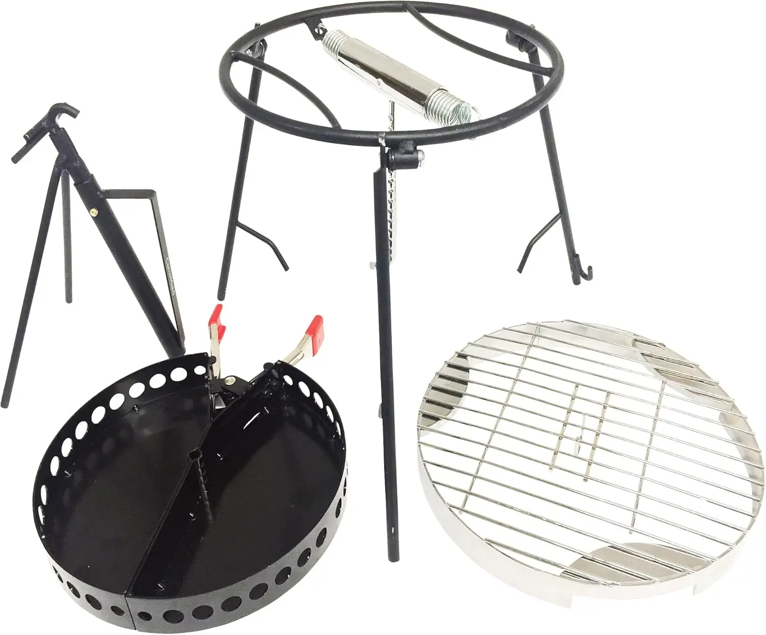 Outdoor Cooking Set - Dutch Oven Tools Set - Charcoal Holder & Cast Iron Grill Accessories - Camping Grill Set