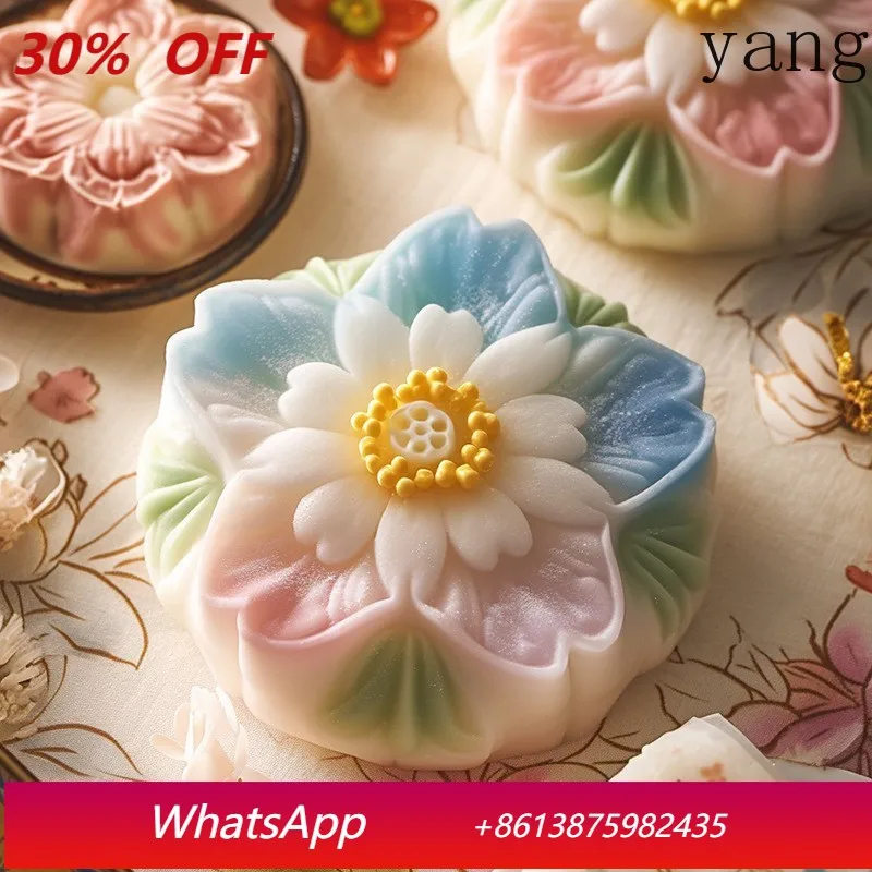 

CX cherry blossom shaped glutinous rice cake mold silicone homemade moon cake mung bean cake