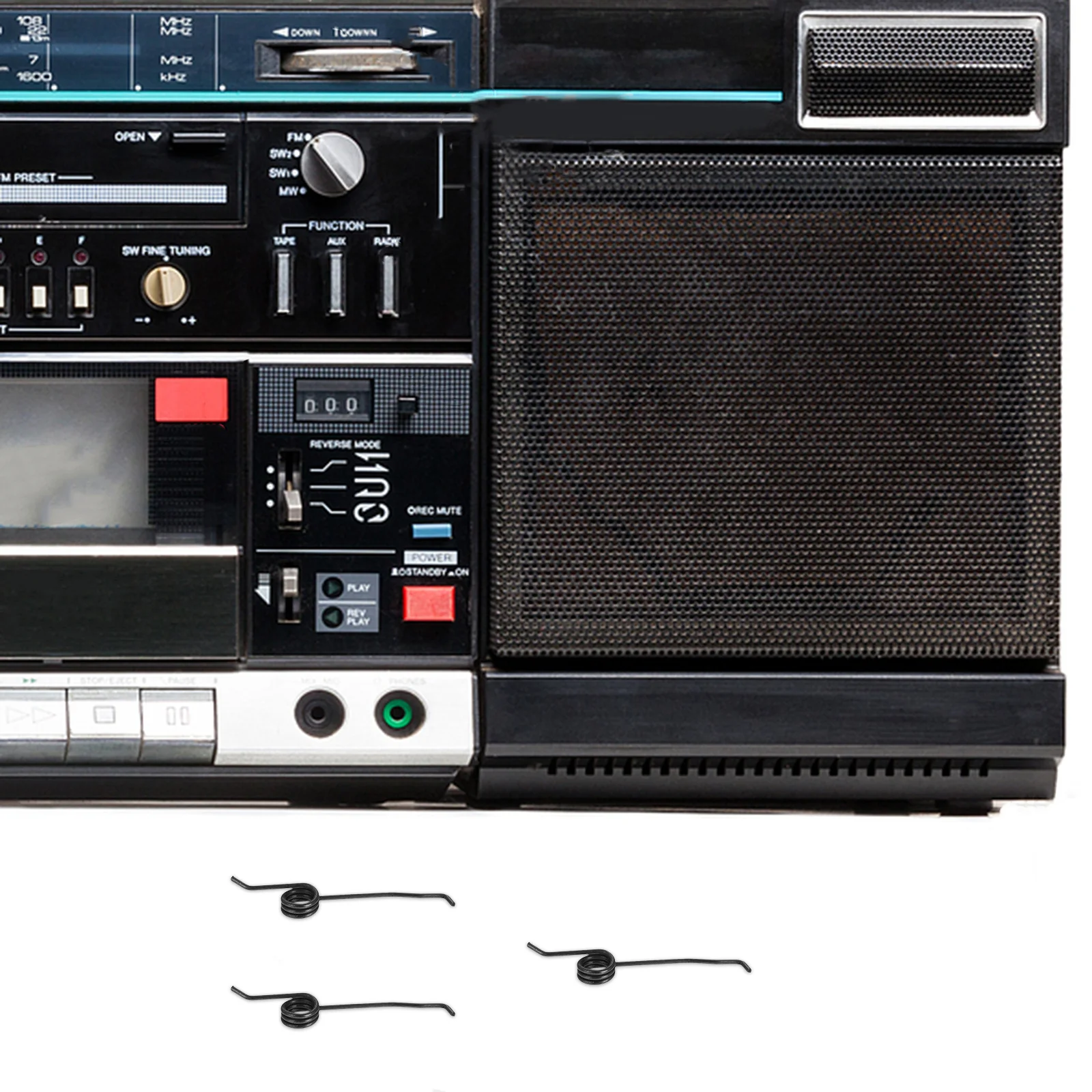 10 قطعة مسجل شرائط كاسيت الربيع خمر زر استبدال الفولاذ المقاوم للصدأ التواء الينابيع ل أجزاء تحكم طقم تصليح #2