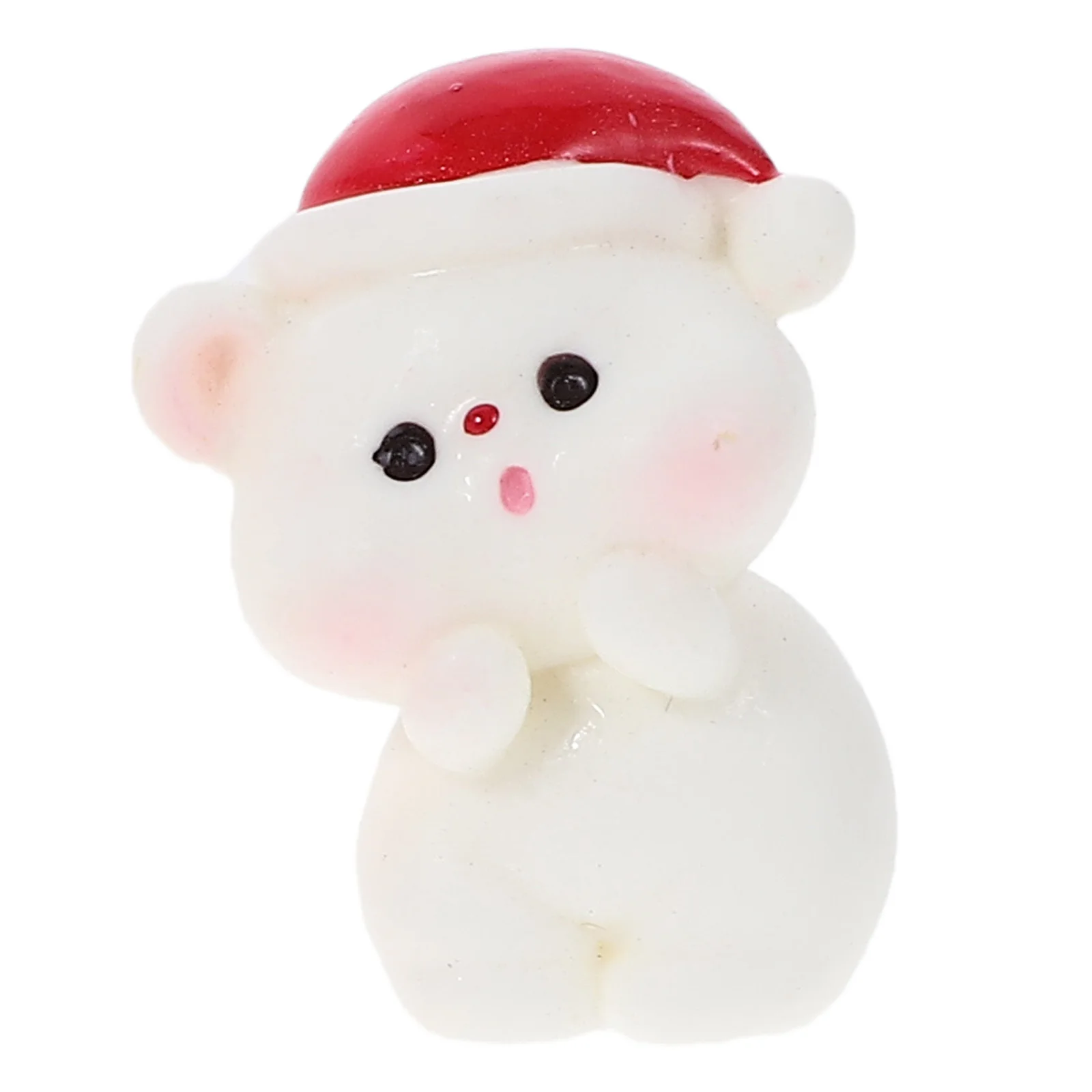 

1Set Resin Christmas Miniature Decoration Xmas Ornament Kit Micro Landscape Charm for Desktop Indoor Outdoor Holiday Decor