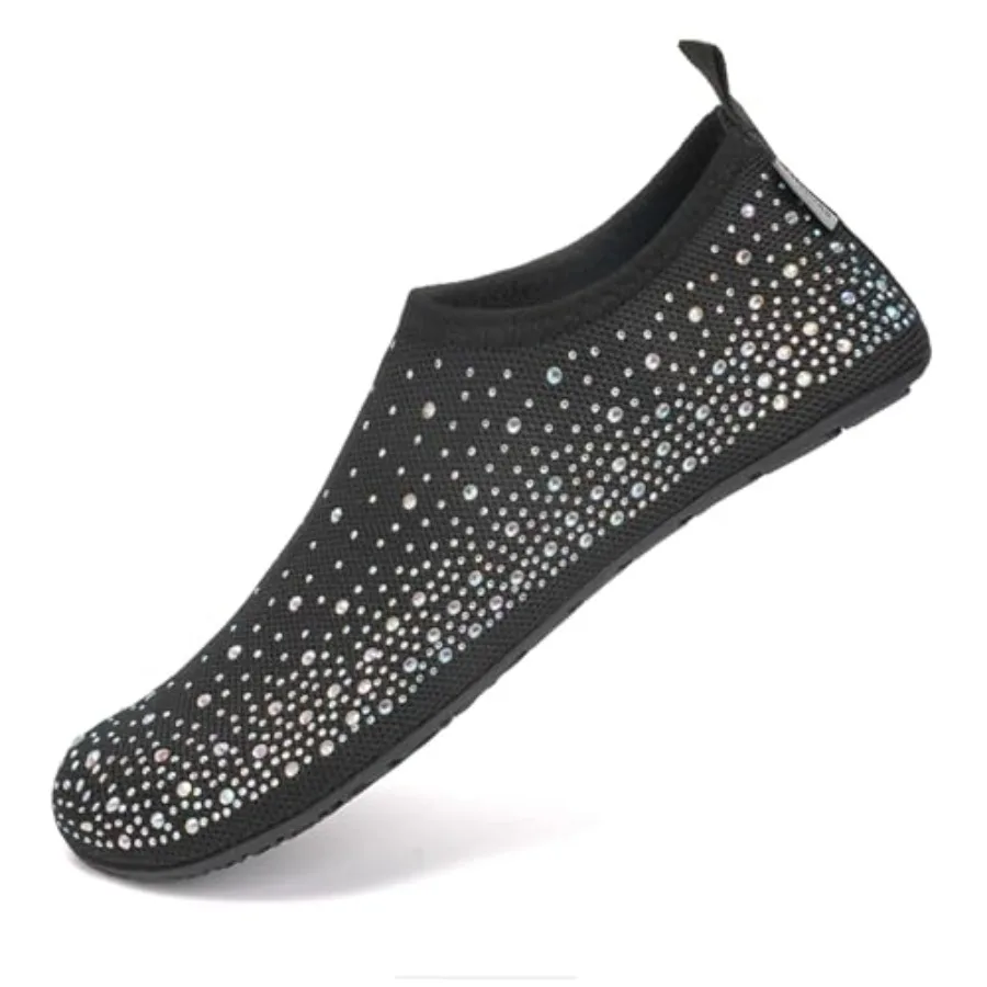 Womens Barefoot Water Shoes Travel House Slippers for Indoor and Outdoor Aqua Socks for Beach Swim Surf Yoga Dancing Camping Mu view 3