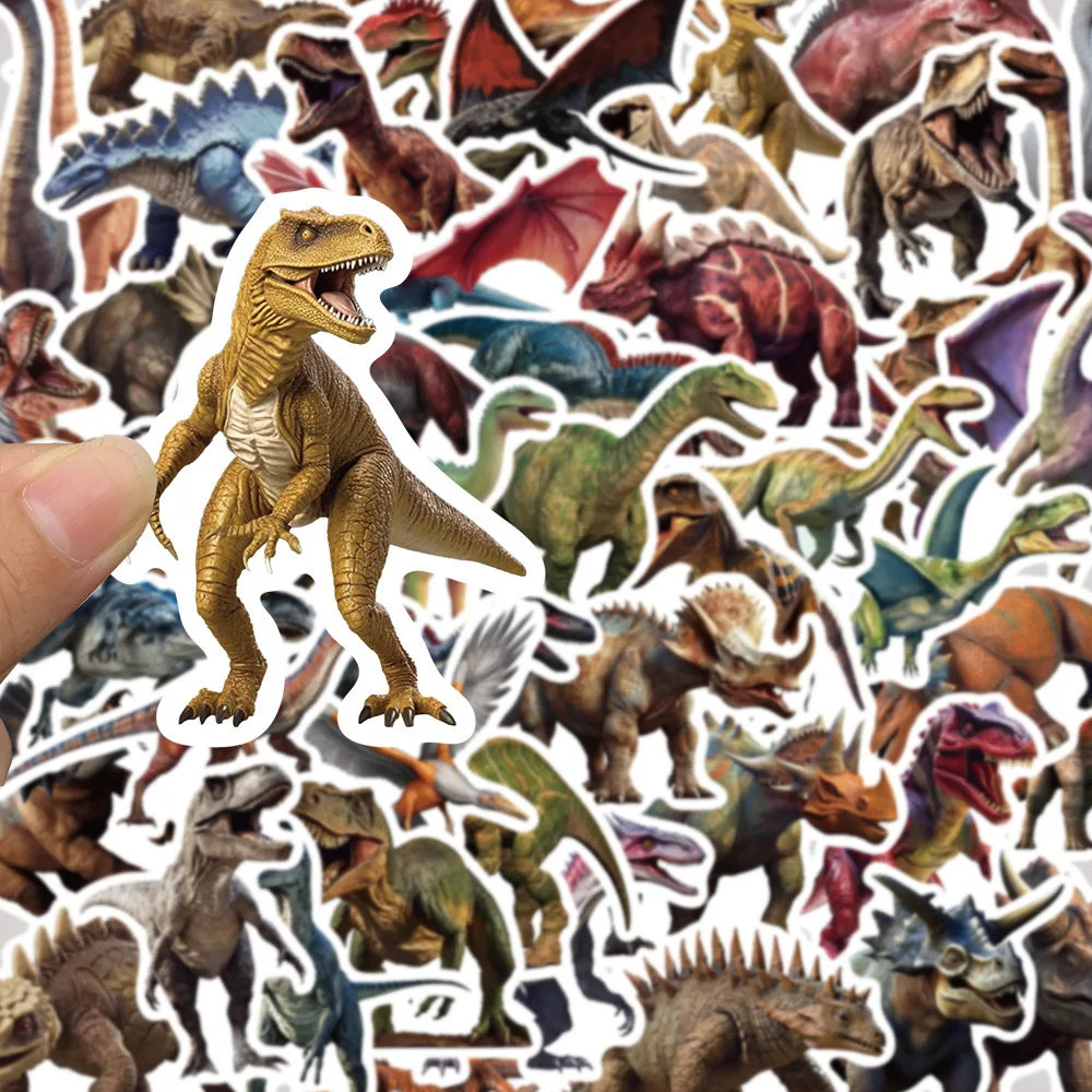 10/50PCS Cool Jurassic Park Movie Stickers Dinosaur Decals Skateboard Scrapbook Phone Notebook Suitcase Laptop Fridge Sticker