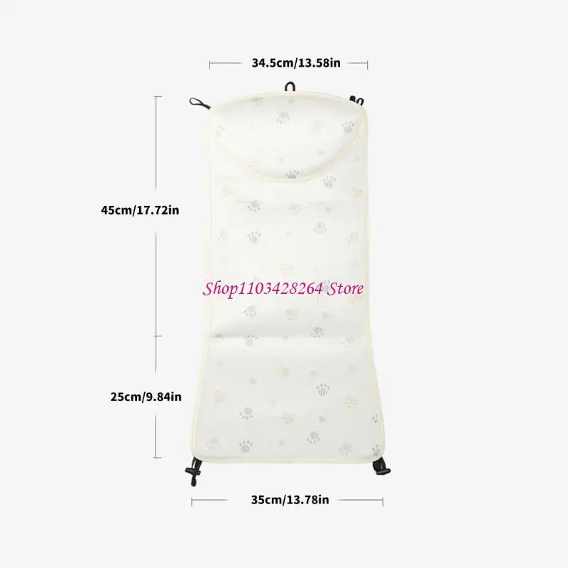 Soft & Cool Ice Fiber Pram Cushion Baby Pram Cooling Mat Suitable for Baby Prevents Overheating Outdoors