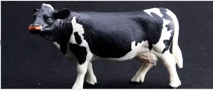 Animal Wild animal world Holland black dairy cattle white cow toy model wild crafts room Home