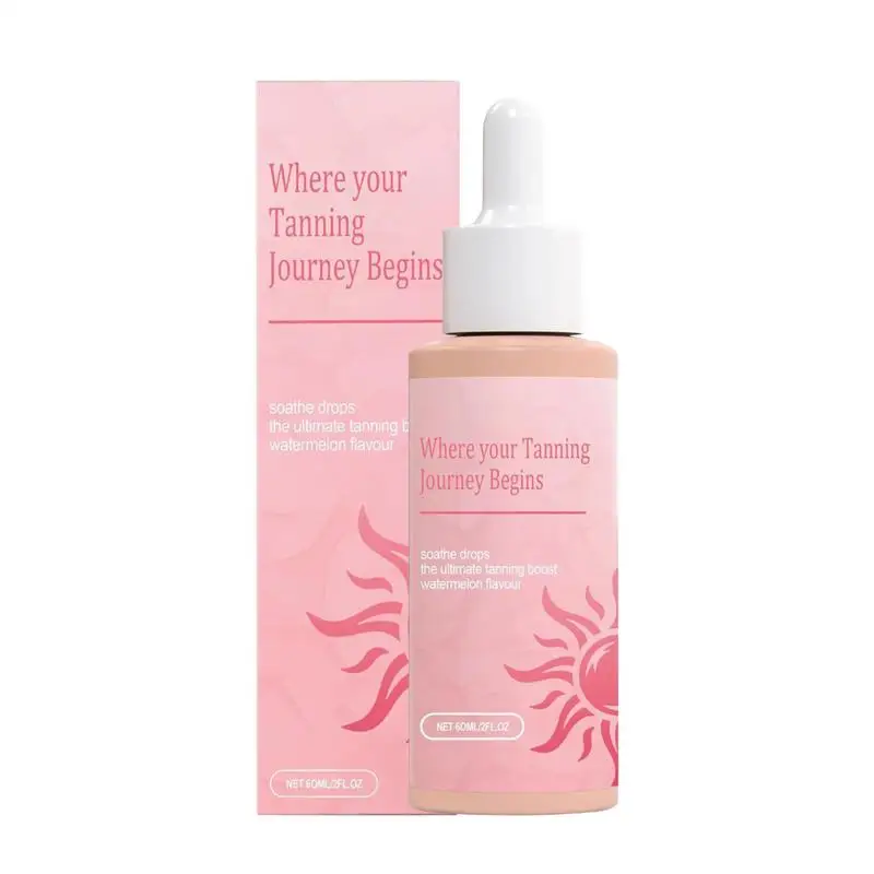 

60ml Moisturizing Tanner Replenishing Sun Drops skin Bronzing Glow Liquid Body Face Preventing Sunburn Sunless Tanning Products