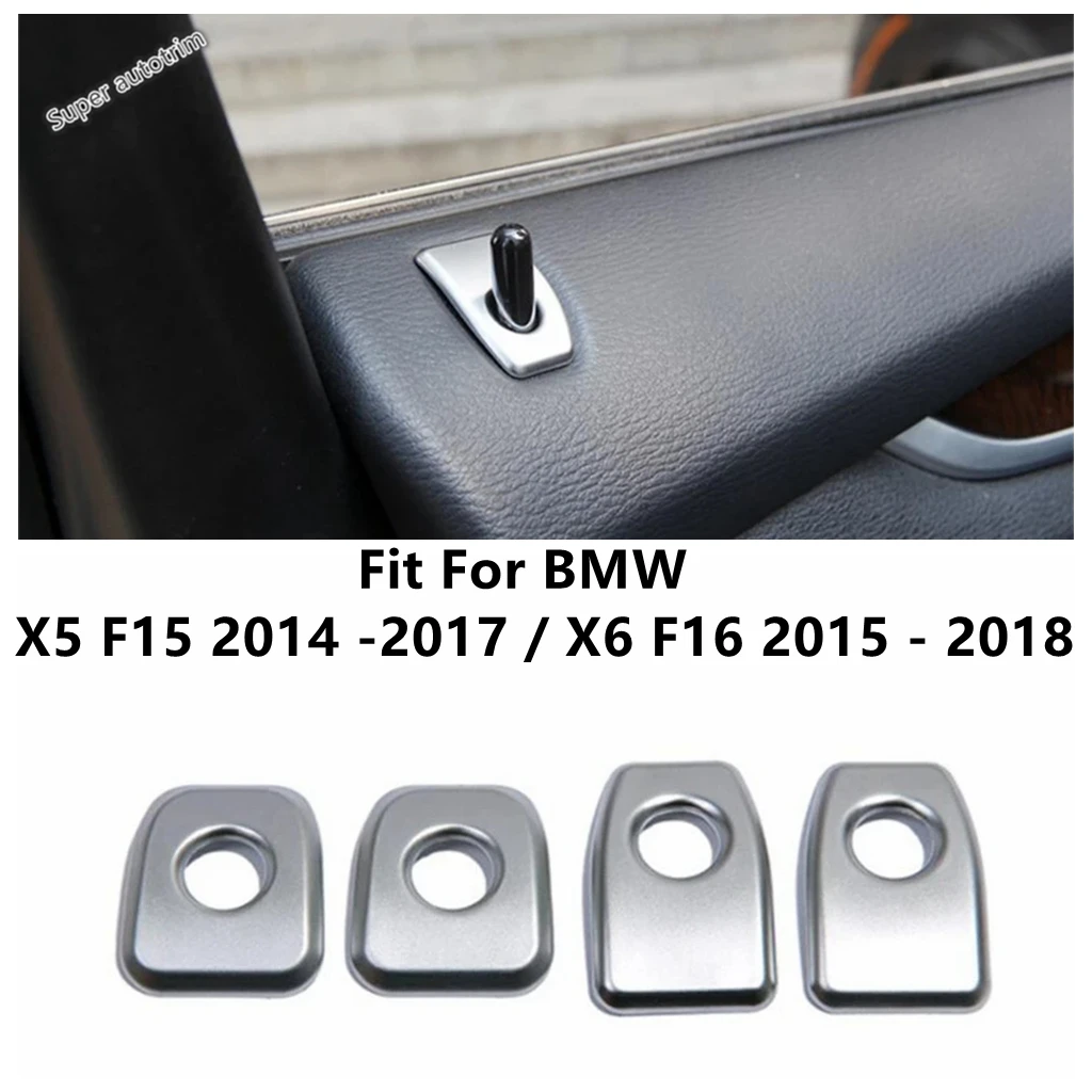 

Car Inner Door Lock Pin Frame Decorative Sequins Cover Trim Accessories Interior For BMW X5 F15 2014 - 2017 / X6 F16 2015 - 2018