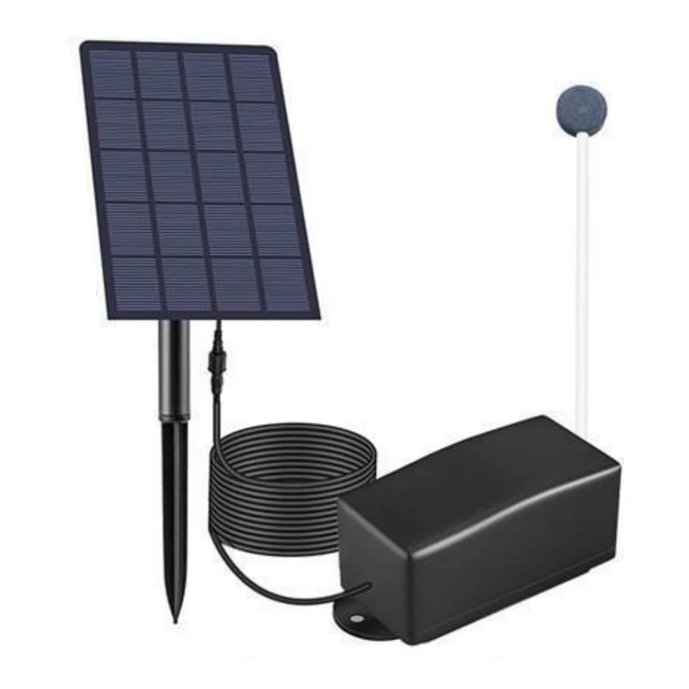 

For Aquarium Aquarium Oxygenator Solar Oxygen Pump Outdoor Settings 14.8*9.5cm Aquarium Oxygenator 2.5W Solar Power
