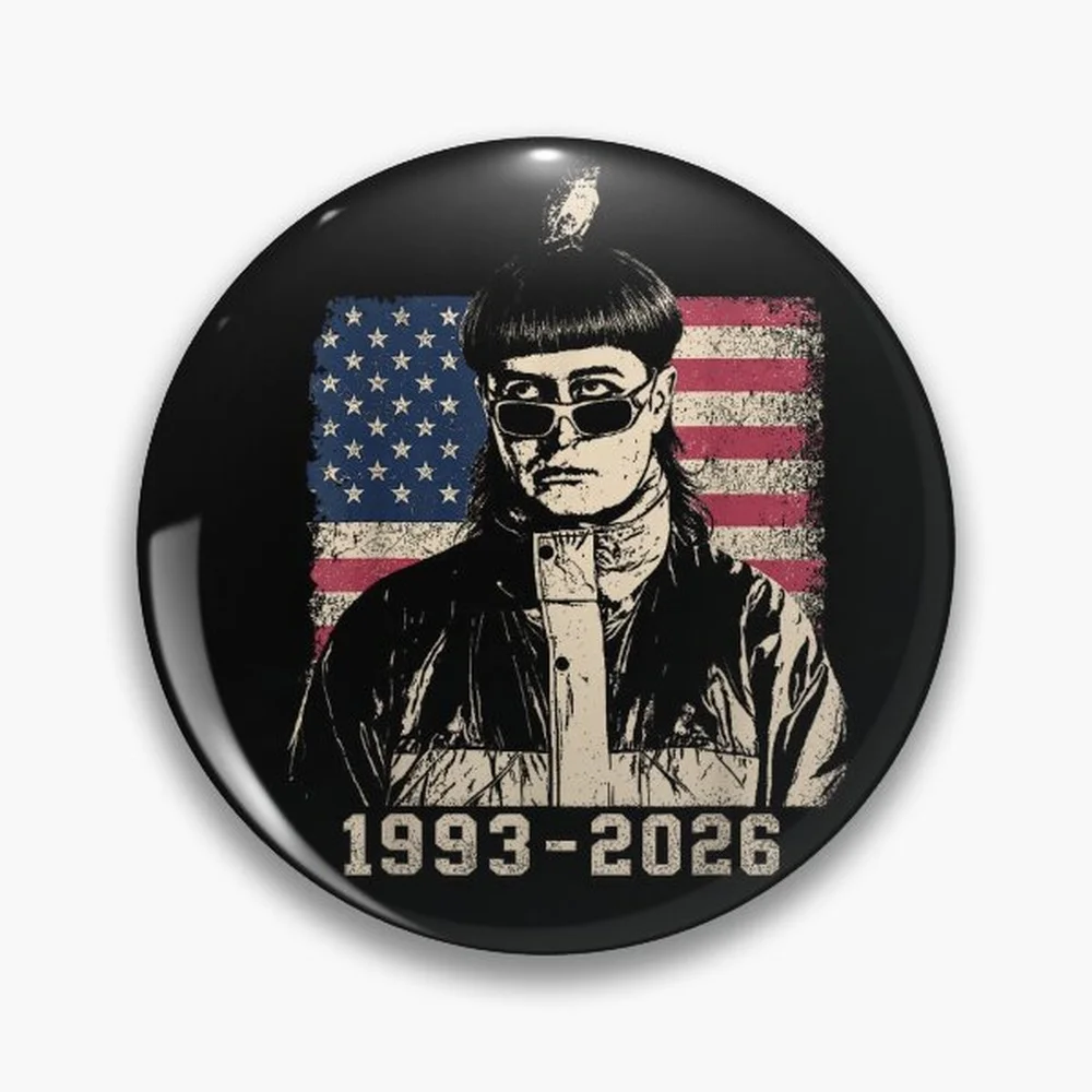 Pin Conmemorativo Oliver Tree 1993-2026 RIP, Diseño de Tributo, Pin Holográfico con Forma de Estrella y Corazón, Broches, Botón Laminado, Accesorio de Moda