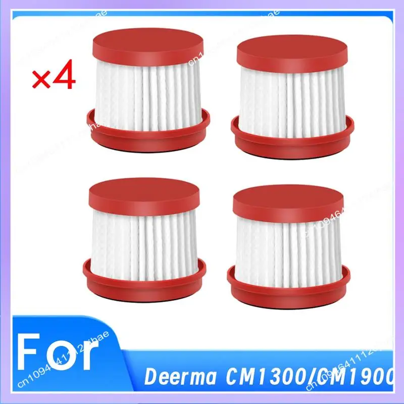 N83R استبدال فلتر HEPA 4 حزمة لملحقات المكنسة الكهربائية لإزالة العث Deerma CM1300/CM1900