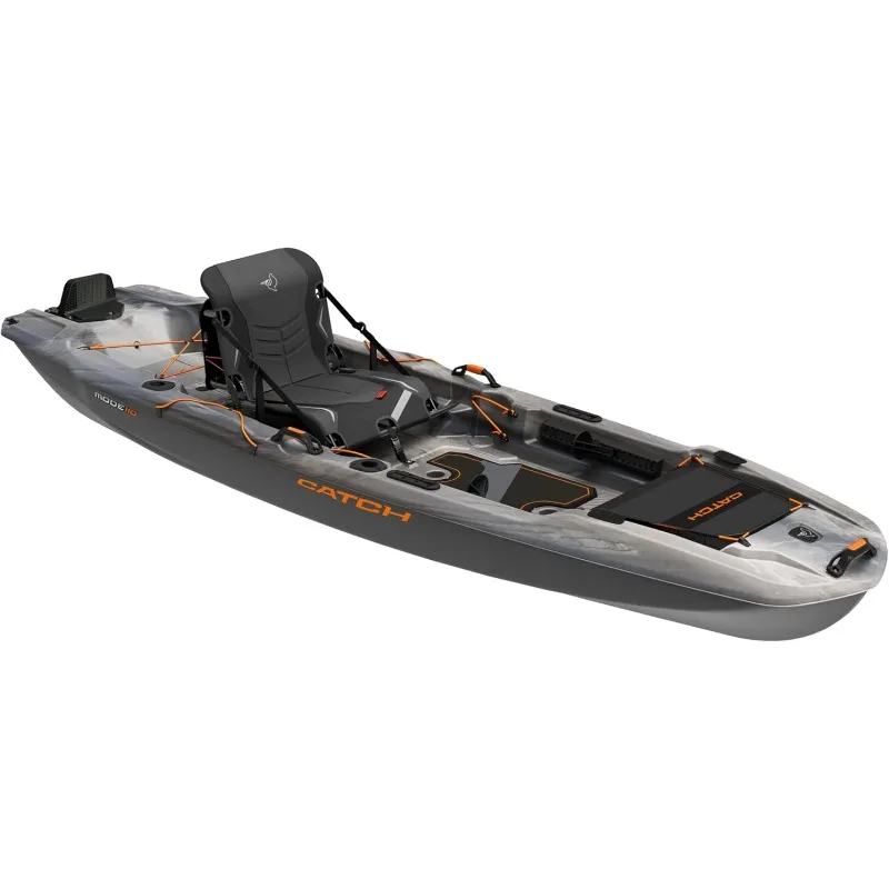 Pelican Catch Mode 110 Premium Angler Kayak - Fishing Kayak with Lawnchair - 10.5 ft