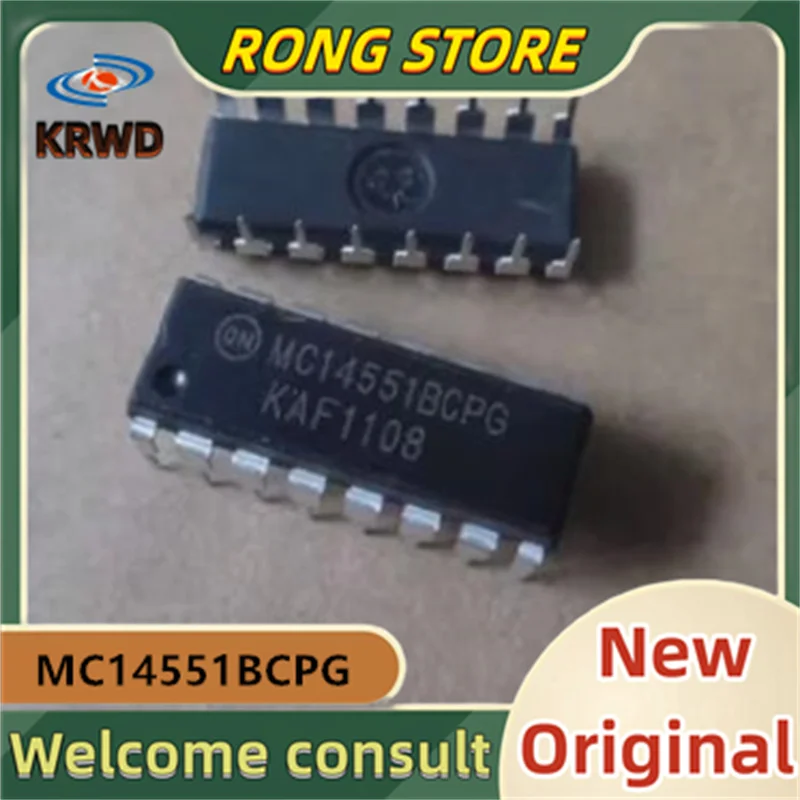 

2 шт. MC14551BCPG, новый оригинальный MC14551BCP MC14551 DIP16