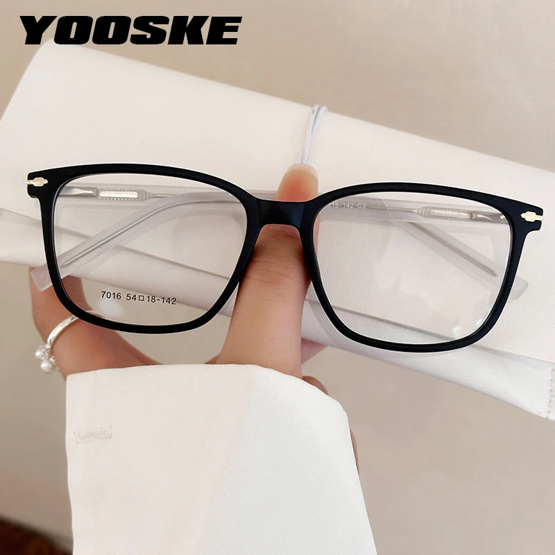 YOOSKE Fashion High Quality Ultra Light TR90 Eyeglasses Frame Comfortable Men Women Optical Eyeglass Frame