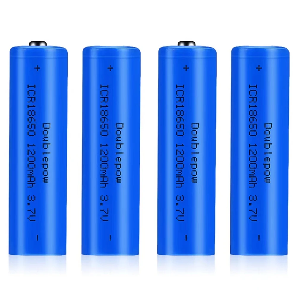 4pcs/lot 18650 rechargeable battery 1200mAh 3.7V lithium ion rechargeable battery flashlight battery