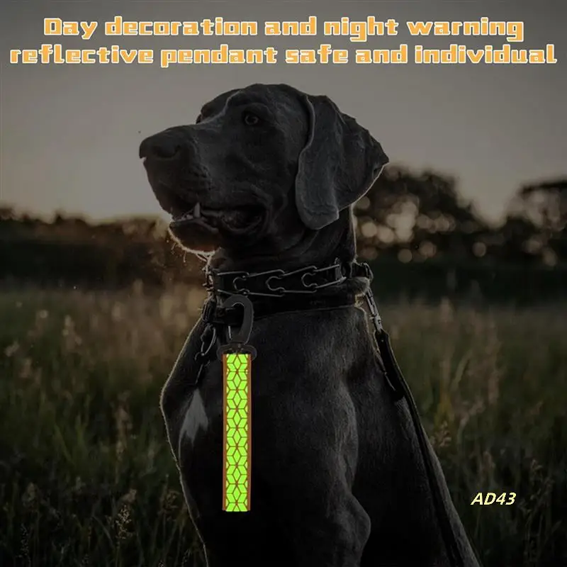 

12Pcs Reflective Strips, Safety Reflector Pendants Reflective Pendants Safety Key Chains For Backpack Clothes Cycling