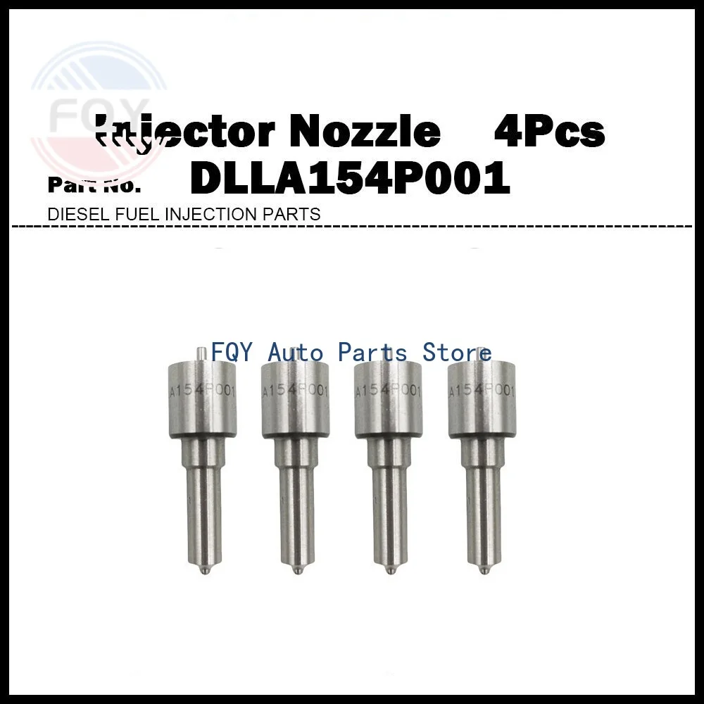 4X For ISUZU Elf Trooper MU Rodeo JMC FOTON 4JB1(T) High Quality Injector Nozzle DLLA154P001