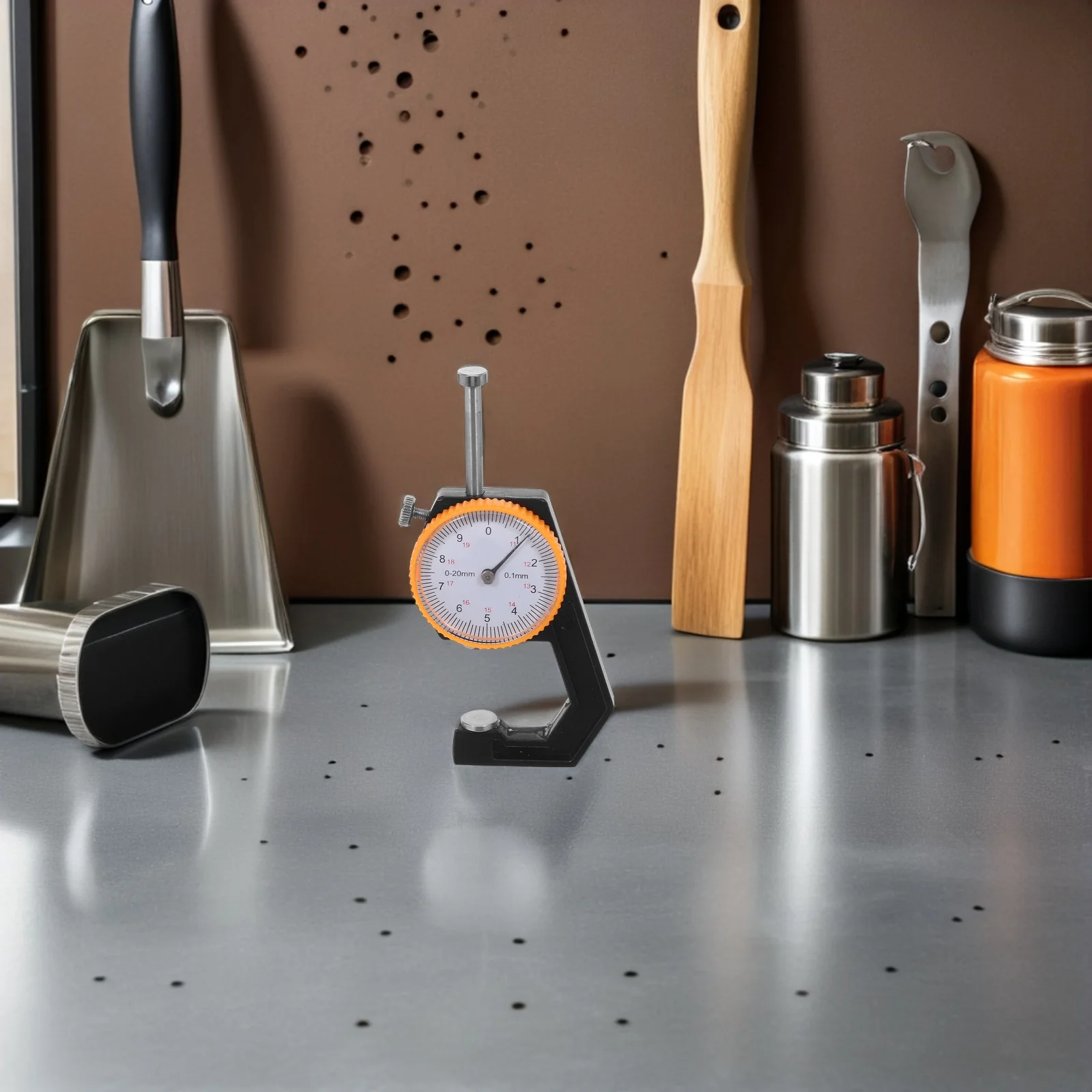 

Thickness Measuring Gauge Round Precision Paper Film Analog Steel Circular Dial