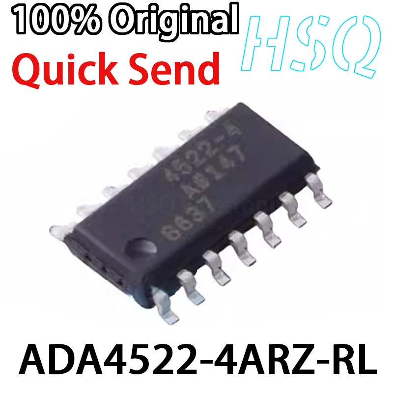 

1PCS New ADA4522-4ARZ-RL 4522-4 Package SOP-14 Precision Operational Amplifier Chip