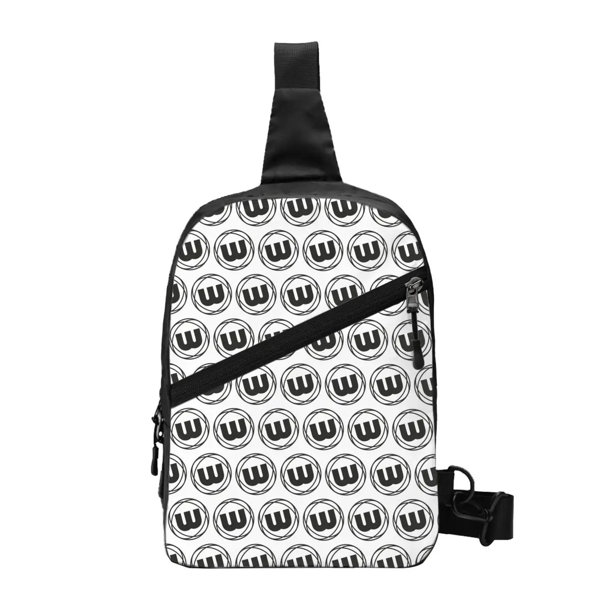 Custom Winmaus Logo Dart Board Crossbody Sling Backpack Men Shoulder Chest Bag for Travel Hiking Daypack