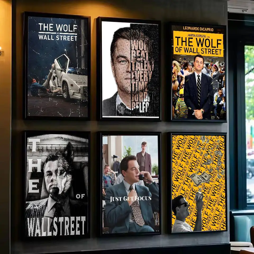 The Wolf of Wall Street Poster  Self-adhesive Art Waterproof Paper Sticker Coffee House Bar Dorm Room Wall Decor