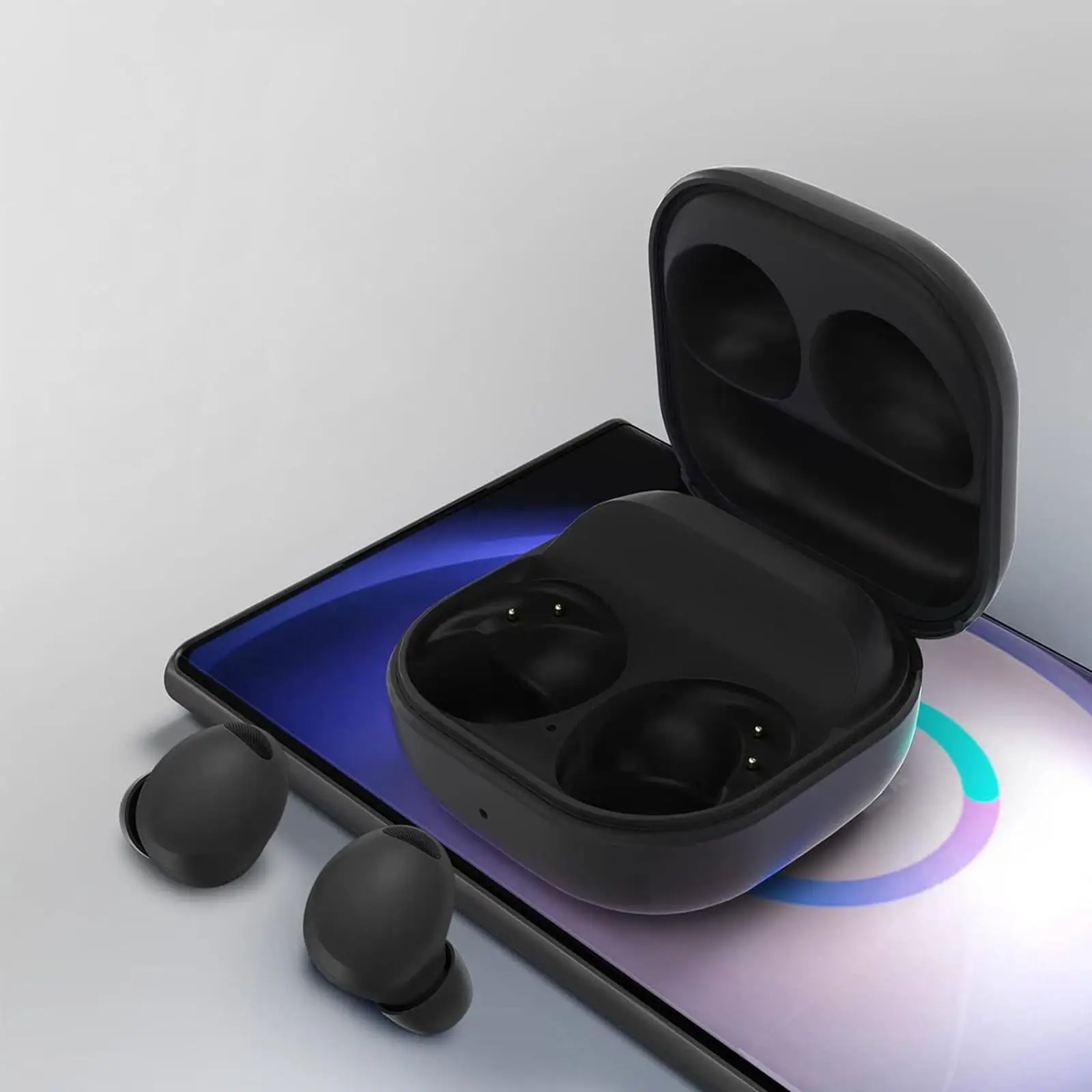 Earbuds Wireless Charging Case Dock Station with Indicator Light Portable for Samsung Galaxy Buds2 Pro Earbuds Accessories