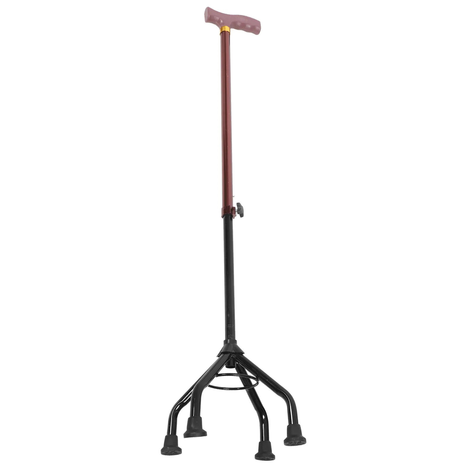 

Регулируемая разборная трость для мужчин, пожилых людей и людей с ограниченными возможностями, с нескользящим резиновым наконечником, четырехопорная, устойчивая, для треккинга и походов