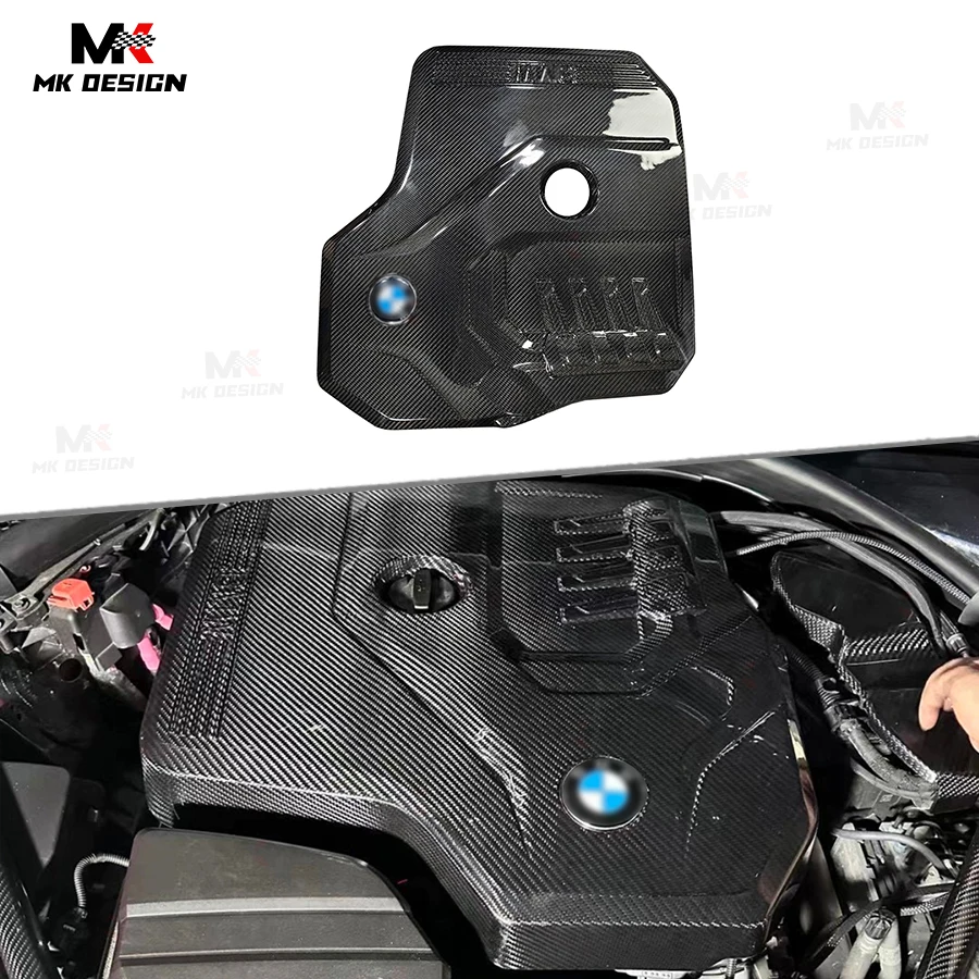 

Dry Carbon Fiber Front Engine Cover for BMW BMW 3/4/5 Series G20 G22 G23 G30 G11 G14 G15 G16 G32 B48 2.0T Engine Hood Trim Cover