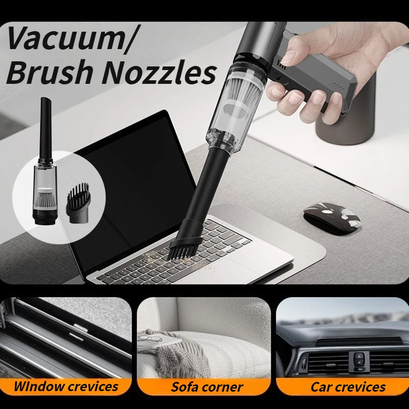 2025 Handheld Turbo Fan with High-Speed Power, Portable Rechargeable Blower, Car Vacuum & Inflator for Household Use