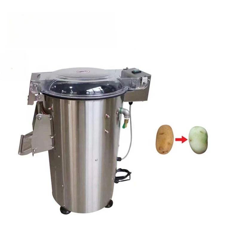 Commercial Vegetable Water Flow Impact Cleaning Machine Sweet Potato Peeler Peeling Machine Restaurants Fruit Washing