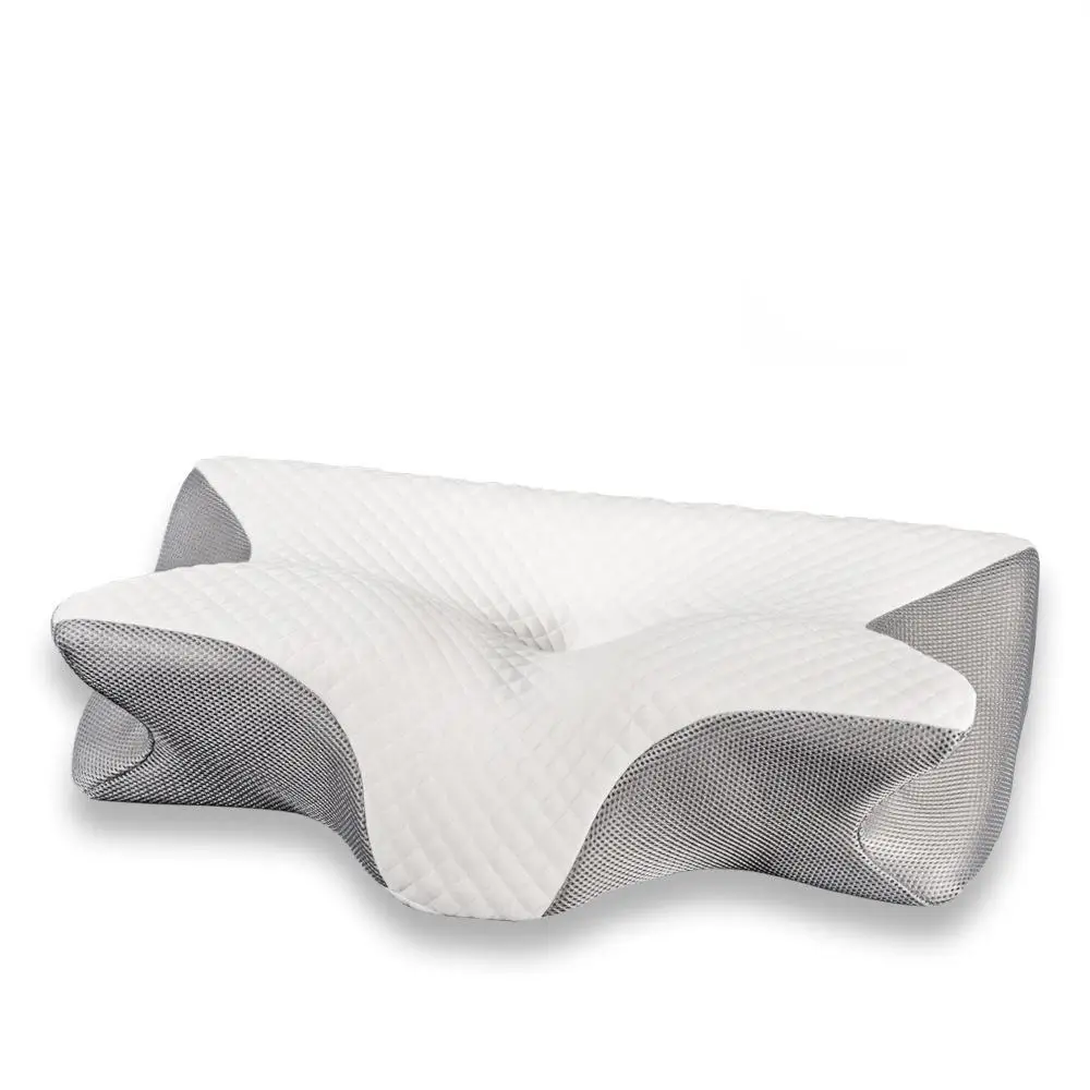 Memory foam Pillow Slow Rebound Cooling Foam Wedge Bed Wedge Cervical Cow Horn Pillow Foam Filled Pillows Bed