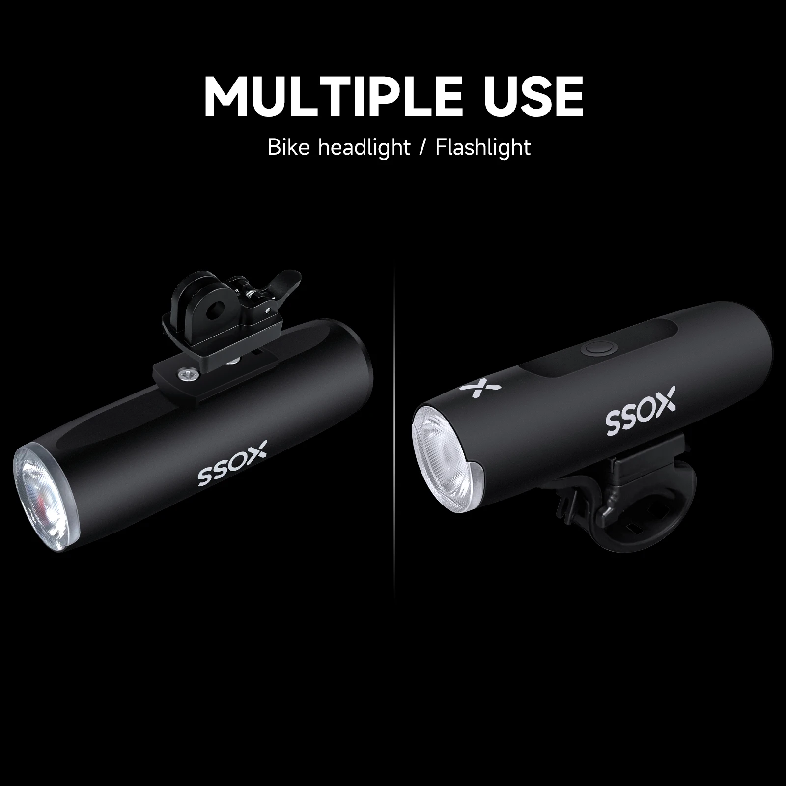 XOSS XL400 800 Bicycle Light Aluminium Bike Headlight Flashlight Handlebar USB Charging MTB Road Taillight RT01 Bike Accessories