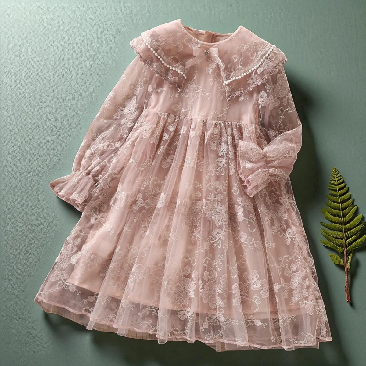 

Детские кружевные платья для девочек, платье принцессы с цветочным узором, розовая детская одежда, детская одежда для подростков, костюмы 4, 5, 6, 8, 10, 12 лет