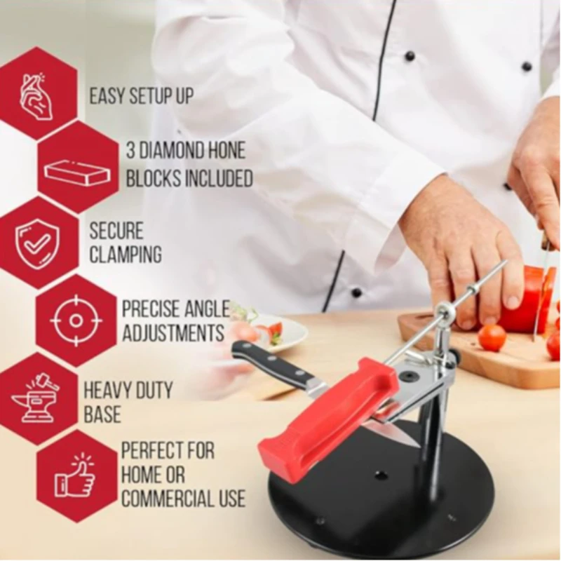 PROYAN Professional Sharpening Stone Roller Type Fixed Knife Sharpener Diamond Ceramic Whetstone DIY Woodwork Tool Grindstone