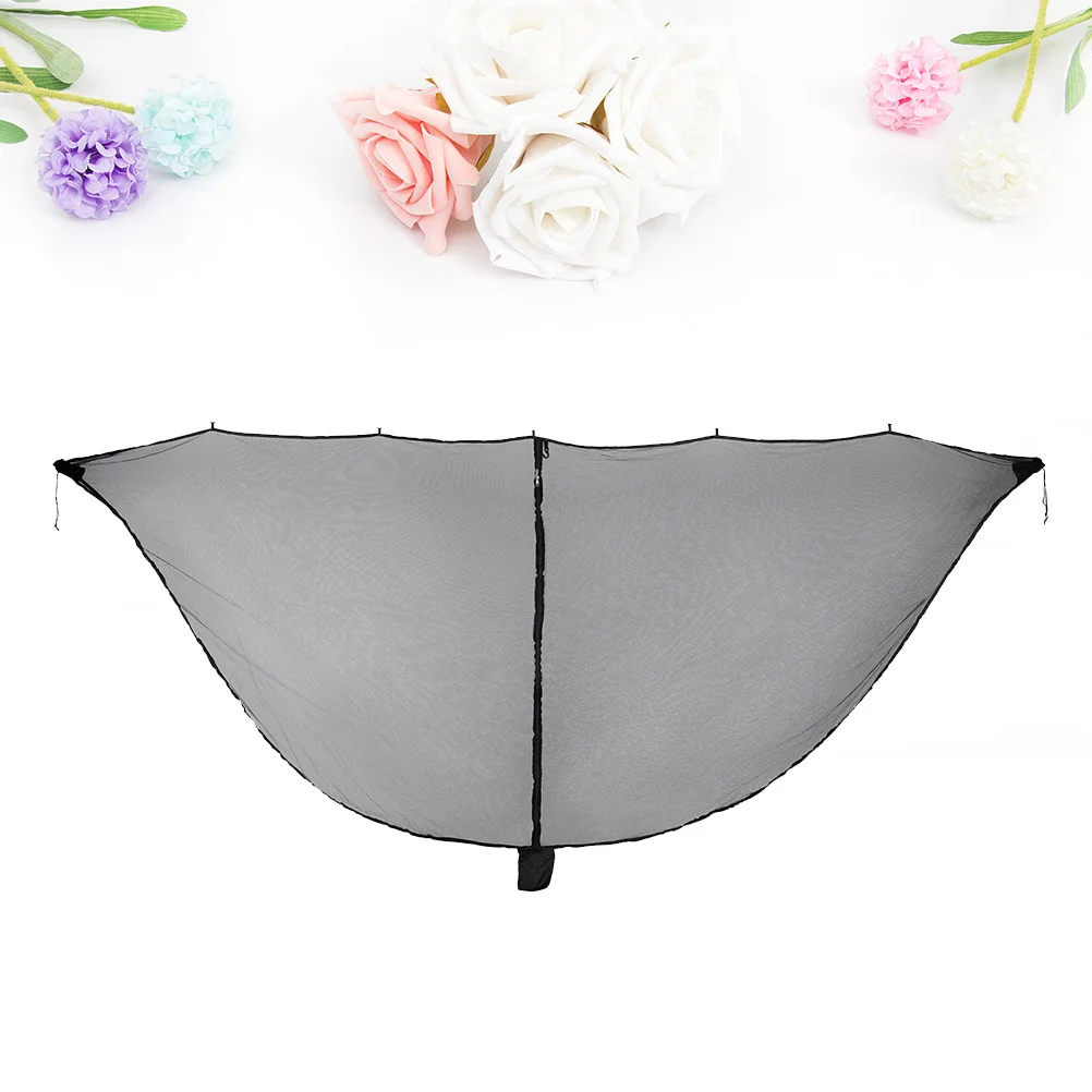 Hamaca para acampar al aire libre, tienda de campaña, red para cama, antimosquitos, ligera, duradera, portátil, accesorios para acampar, red para cama negra