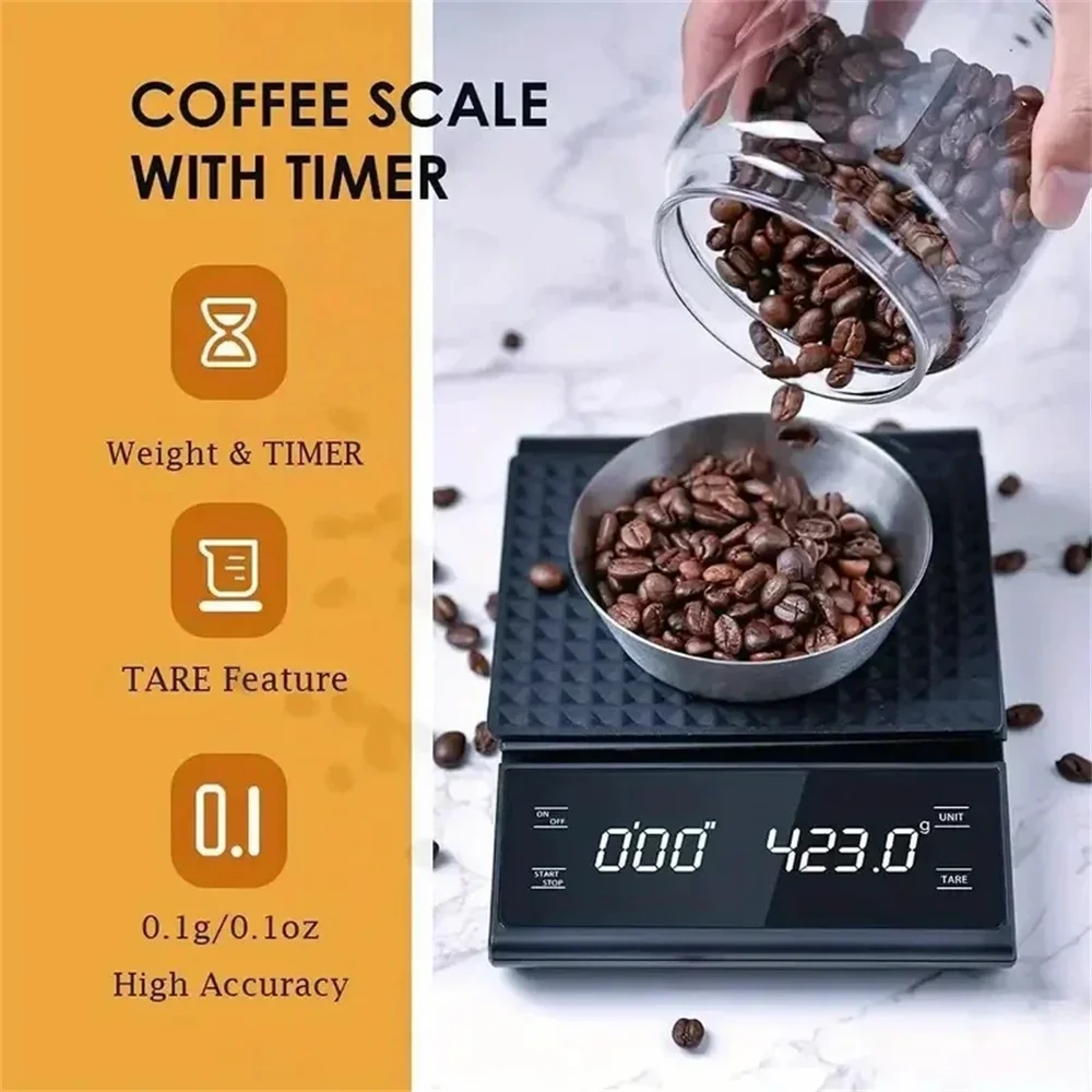 1pc Digital Food Scale with Timer for Precise Baking and Cooking- Kitchen Gadgets Accessories for Home Chefs