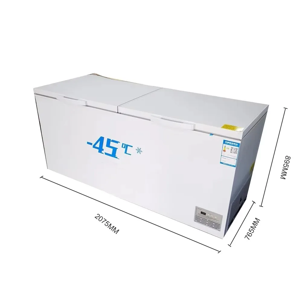 -45°C High Quality Food Storage Low Temperature Freezer Temperature Adjustable White Commercial Horizontal Freezer