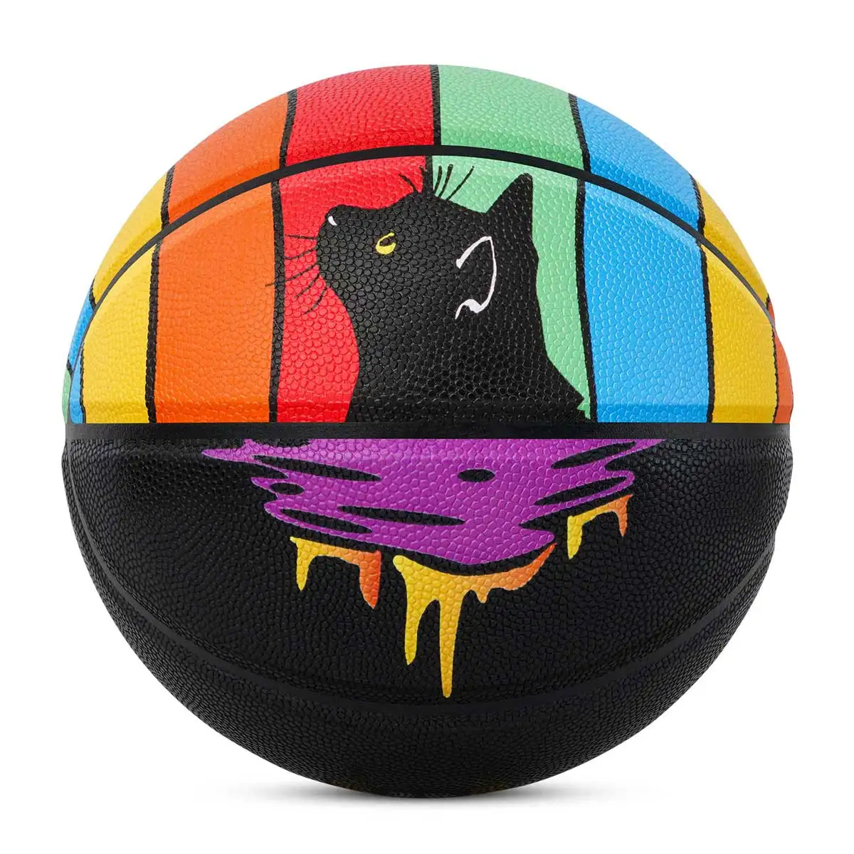 

Kuangmi Basketball，Cat Basketball Size7（29.5“）,Indoor and Outdoor, Fun novelty gift for Cats and Basketball Lovers.KMBB516AA