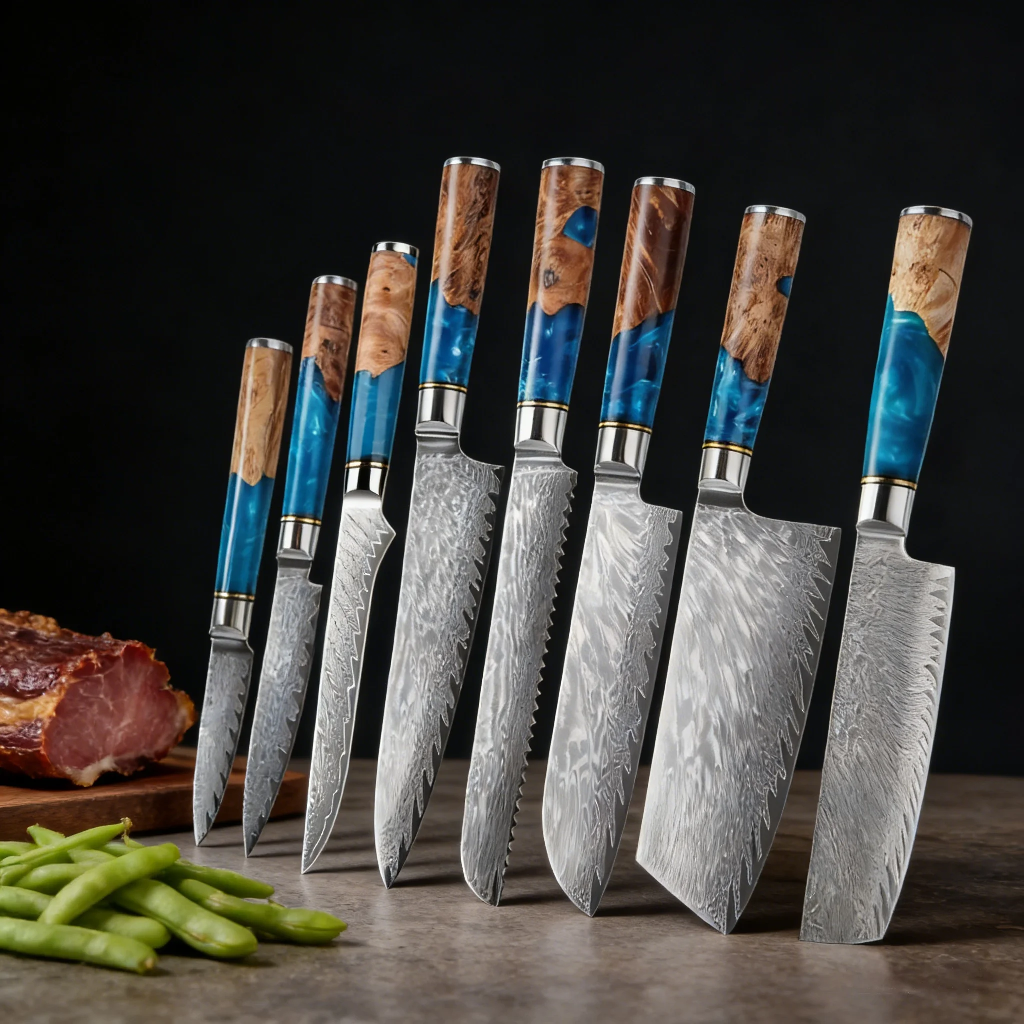 1/2/3/8PCS,67 layers Damascus Steel Kitchen Knives Household Cutting Chef Knife Santoku Knife Cooking Knife Kitchen Stuff