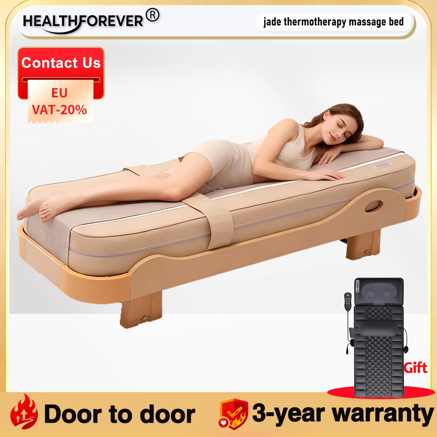 

Новая модернизированная массажная кровать с нефритовым роликом, электрическая релаксация всего тела, домашнее использование, косметическая терапия для облегчения мышечной боли, оборудование для здоровья