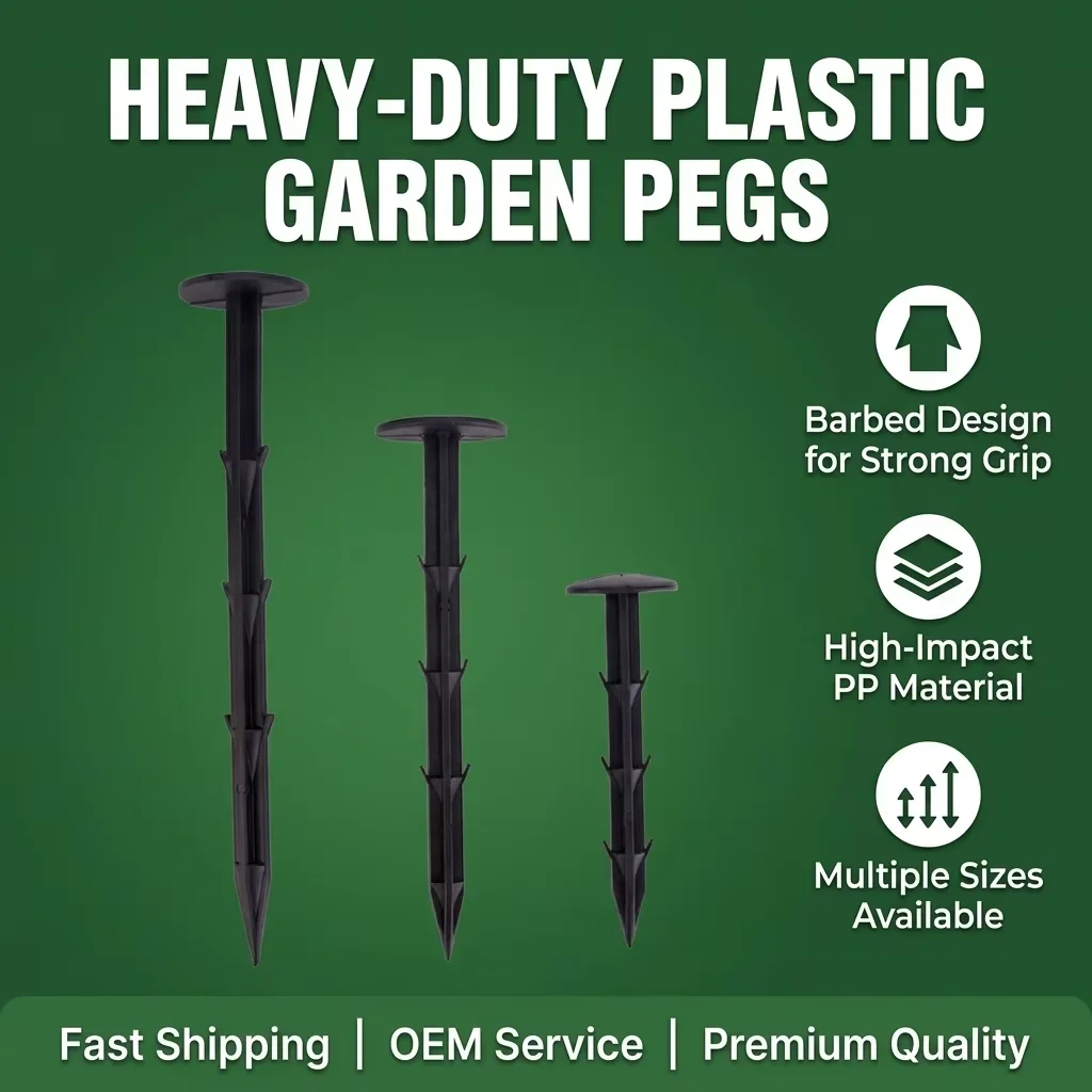 Plastic Garden Staples Landscape Fabric Pins for Securing Greenhouses Insect Nets Shade Nets Garden Ground Cover