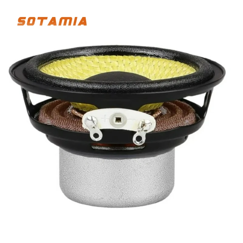 Sotamia 2 pçs 2 Polegada alto-falante de gama completa 52mm 4 ohm 15w 20 núcleo alto-falante alta fidelidade à prova de balas pano bacia longo curso potência alto-falante