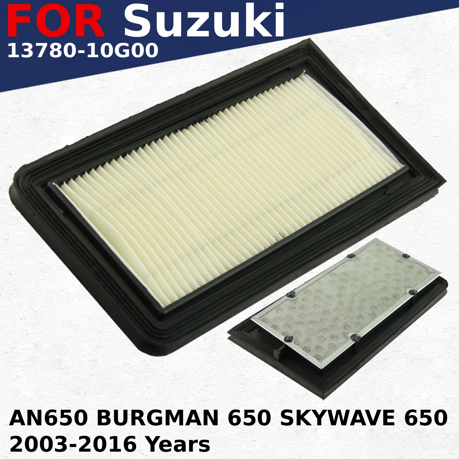 Motorcycle Parts Air Filter Cleaner Intake Cleaning Element System For Suzuki AN650 BURGMAN 650 SKYWAVE 650 2003-2016 Years 1378