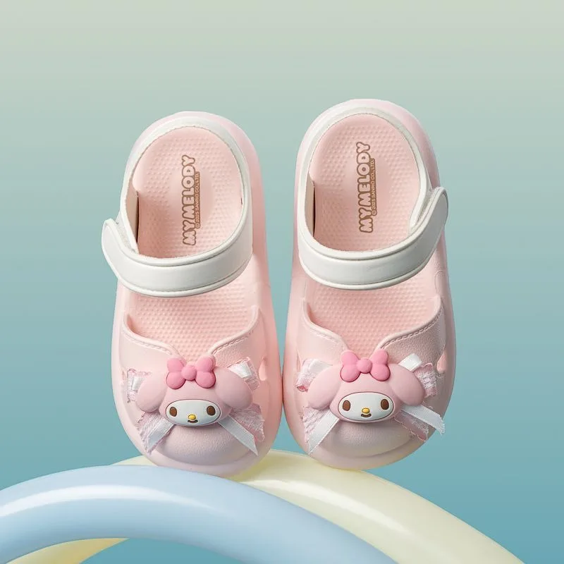 سينامورول Kawaii سانريو أنيمي قلادة الفتيات الأميرة النعال لطيف بلدي ميلودي الصيف الأطفال الصنادل Ins الهدايا للفتيات #4